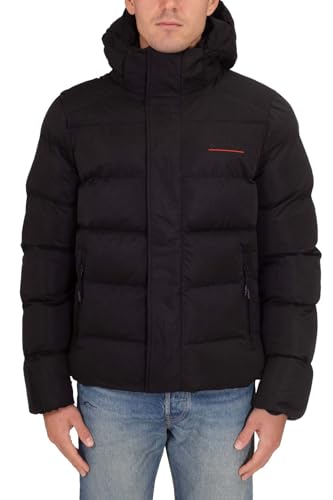 Superdry Herren Gesteppte Jacke, schwarz, Large von Superdry