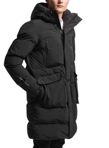 Superdry Herren Gesteppte Jacke, schwarz, M von Superdry