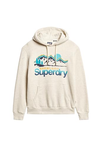 Superdry Herren Great Outdoors Hoodie mit Grafik McQueen Meliert M Superdry Herren Great Outdoors Hoodie mit Grafik McQueen Meliert M von Superdry