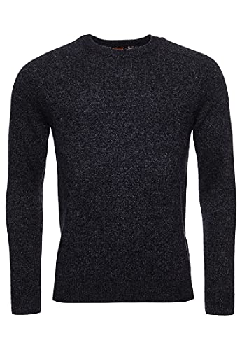 Superdry Herren Harlo Crew Pullover Sweater, Magma Black Twist, S von Superdry