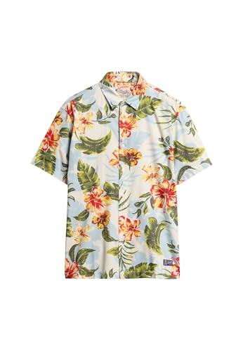 Superdry Herren Hemd mit Hawaii-Print Aloha Shadow XXL von Superdry