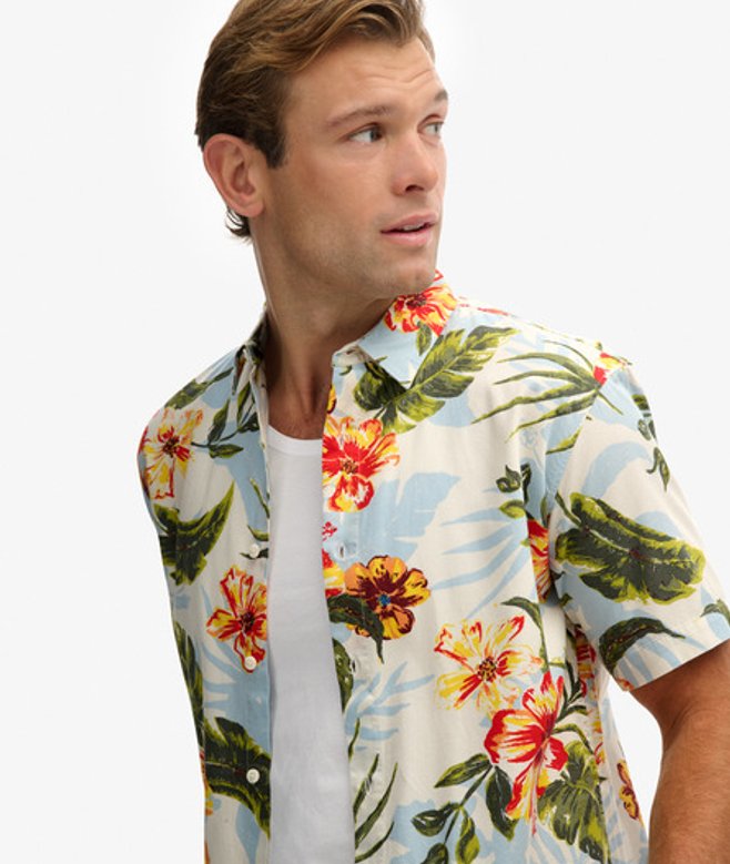 Superdry Herren Hemd mit Hawaii-print Bunt - Größe: L Superdry Herren Hemd mit Hawaii-print Bunt - Größe: L von Superdry