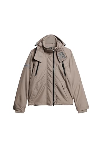 Superdry Herren Hood MTN Windbreaker JKT A2-Wind Family, Dunkles Beige, Large von Superdry