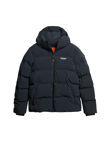 Superdry Herren Hooded Boxy Puffer Jacket Jacke, Eklipse Navy, M von Superdry