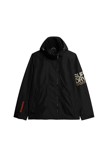 Superdry Herren Hooded Yachter Windbreaker JKT A2-Wind Family, schwarz, M von Superdry