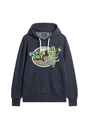 Superdry Herren Hoodie Sweatshirt, grün, Large Superdry Herren Hoodie Sweatshirt, grün, Large von Superdry