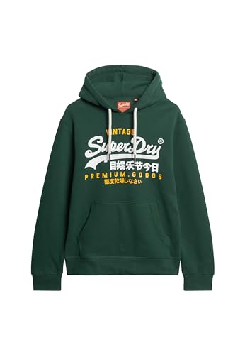 Superdry Herren Hoodie Sweatshirt, Enamelgrün, M von Superdry