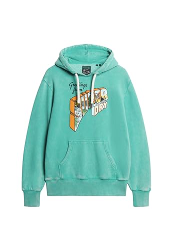 Superdry Herren Hoodie Sweatshirt, Grün (Cool Green), M von Superdry