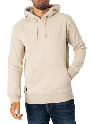 Superdry Herren Hoodie Sweatshirt, Hellstein, Beige, XXL von Superdry