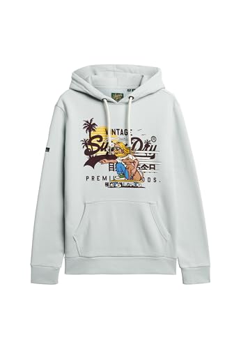 Superdry Herren Hoodie Sweatshirt, Meersalz/Blau, Small Superdry Herren Hoodie Sweatshirt, Meersalz/Blau, Small von Superdry