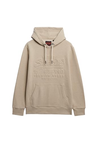 Superdry Herren Hoodie mit geprägter Grafik Pastellbeige Meliert L Superdry Herren Hoodie mit geprägter Grafik Pastellbeige Meliert L von Superdry