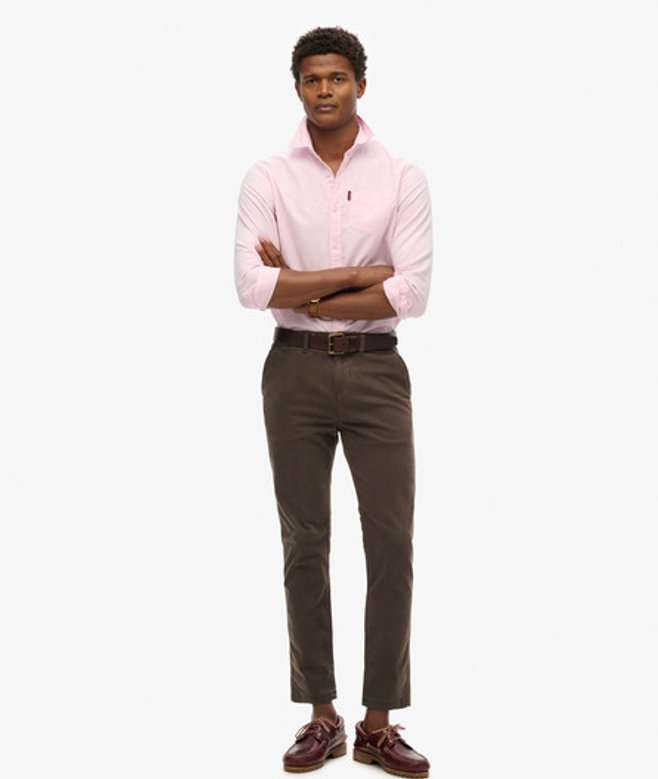 Superdry Herren International Chinohose Beige - Größe: 30/32 von Superdry