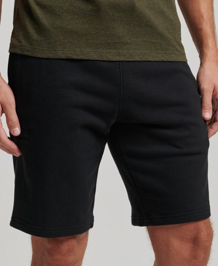 Superdry Herren Jersey-Shorts mit Aufgesticktem Vintage-Logo Schwarz - Größe: L von Superdry