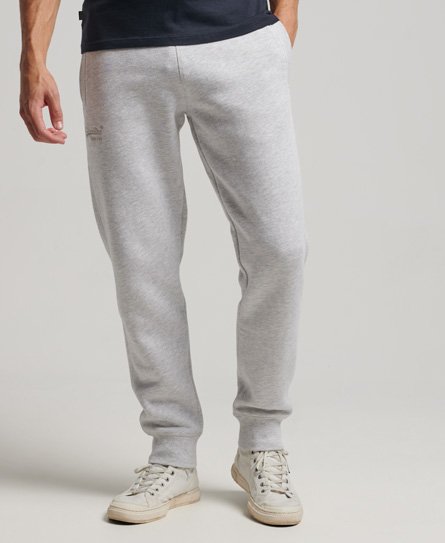 Superdry Men's Jogginghose mit Aufgesticktem Vintage-Logo und Bündchen Hellgrau - Größe: Xxl von Superdry