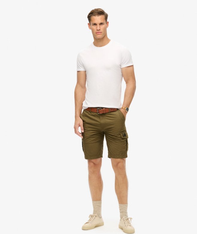 Superdry Herren Kaki Parachute Cargoshorts, Größe: 30 von Superdry