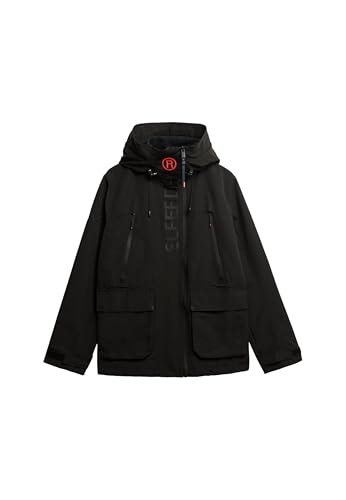 Superdry Herren Kapuzen-Windbreaker mit Stickerei Schwarz XL von Superdry