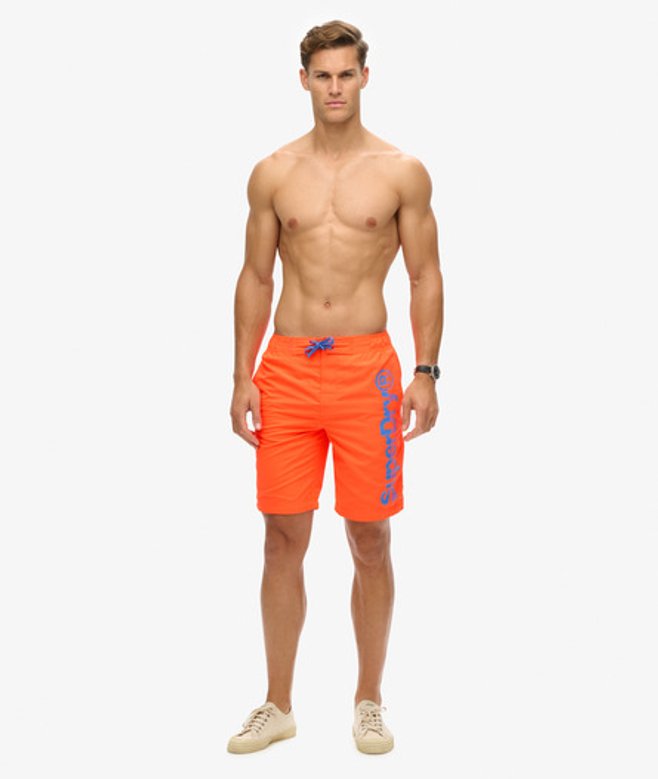 Superdry Herren Klassische Boardshorts Orange - Größe: Xxl von Superdry