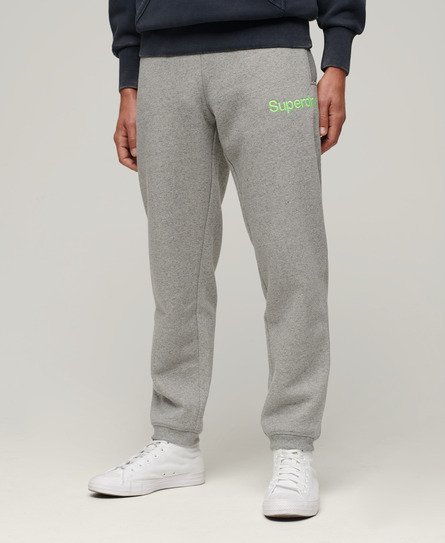 Superdry Men's Klassische Core Jogginghose mit Logo Grau - Größe: L von Superdry