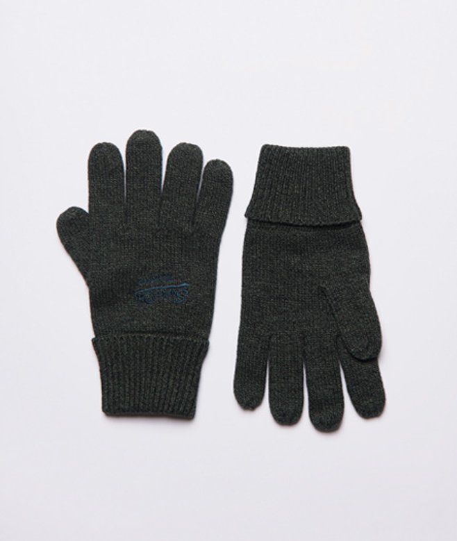 Superdry Herren Klassische Vintage Logo Handschuhe Grün - Größe: One Größe von Superdry
