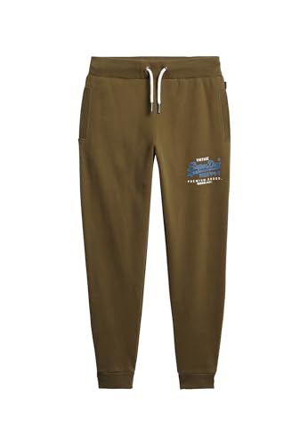 Superdry Herren Classic VL Heritage Jogger Anzughose, Caqui, von Superdry