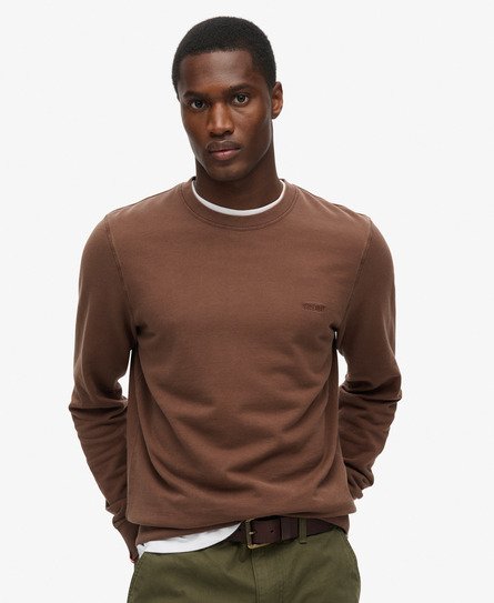 Superdry Herren Klassisches Essential Sweatshirt Braun - Größe: M von Superdry