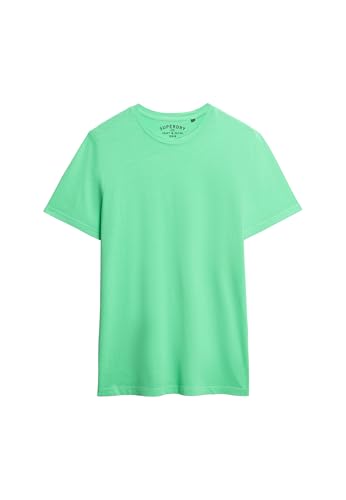Superdry Herren Klassisches Essential T-Shirt Verewaschenes Dry Neon Limette M von Superdry