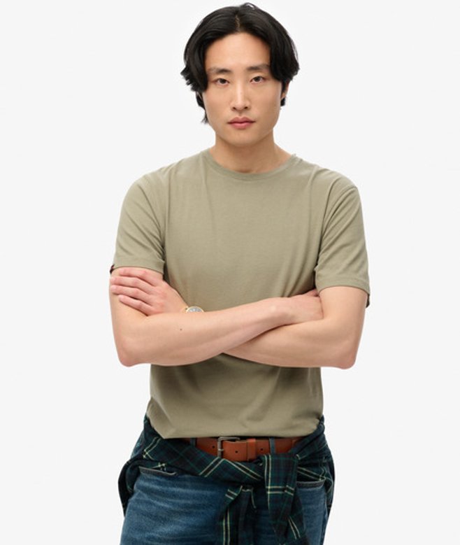 Superdry Men's Klassisches Essential T-shirt Kaki - Größe: Xxl von Superdry