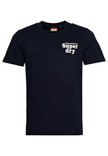 Superdry Herren Klassisches Vintage Cooper T-Shirt Finster Marineblau L von Superdry