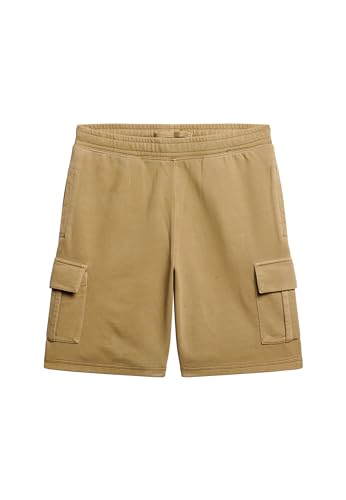 Superdry Herren Kontrast Stitch Cargo Short Boardshorts, Washed Cappuccino, M von Superdry