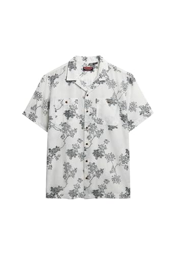 Superdry Herren Kurzärmeliges Strandhemd Yoshino Weiß XXL Superdry Herren Kurzärmeliges Strandhemd Yoshino Weiß XXL von Superdry