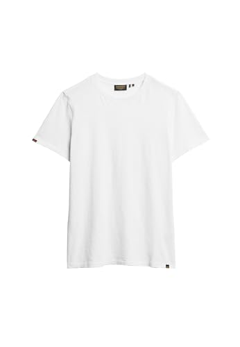 Superdry Herren Kurzärmeliges T-Shirt aus Flammgarn mit Rundhalsausschnitt Optik M von Superdry