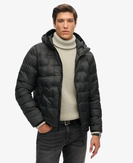 Superdry Men's Kurze Steppjacke Schwarz - Größe: Xxl von Superdry