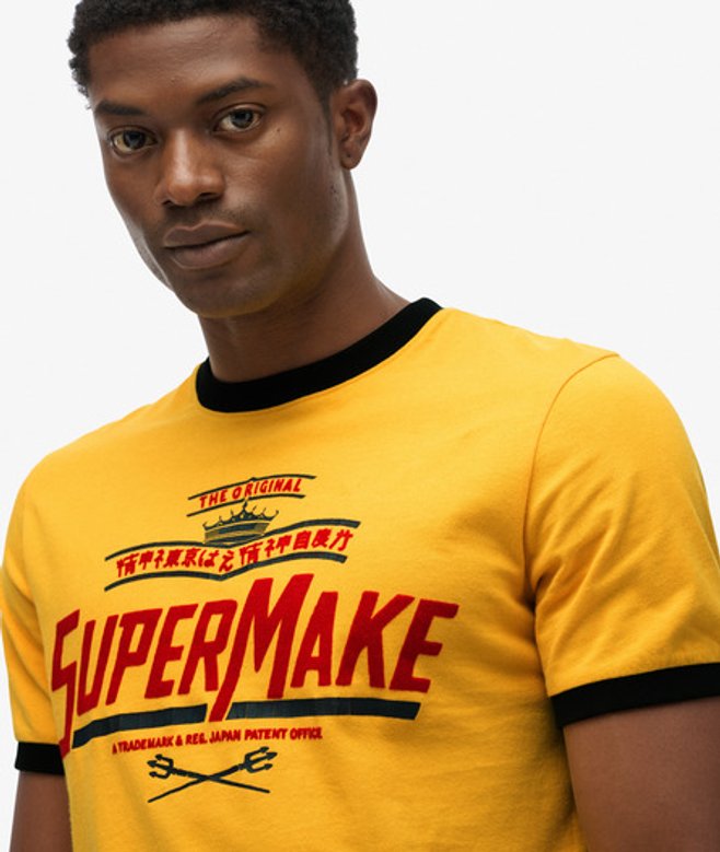 Superdry Herren Lässiges Modern Industry T-shirt Gold - Größe: Xxxl Superdry Herren Lässiges Modern Industry T-shirt Gold - Größe: Xxxl von Superdry