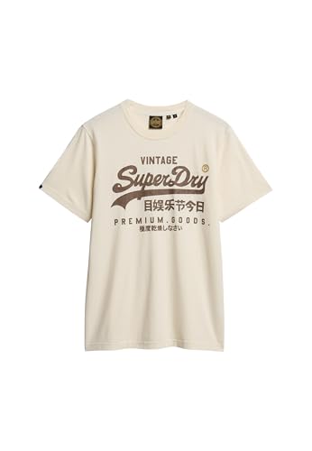 Superdry Herren Lässiges Workwear T-Shirt mit Vintage-Logo Riffweiß XXL von Superdry