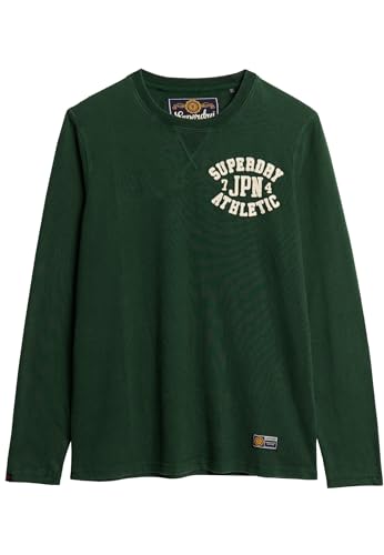 Superdry Herren Langärmeliges T-Shirt T9-Jersey Top (M), Enamelgrün, L von Superdry
