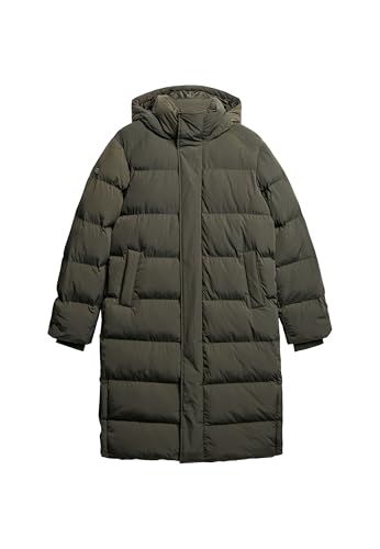 Superdry Herren Lange Steppjacke mit Kapuze Surplus Goods Olivgrün L Superdry Herren Lange Steppjacke mit Kapuze Surplus Goods Olivgrün L von Superdry