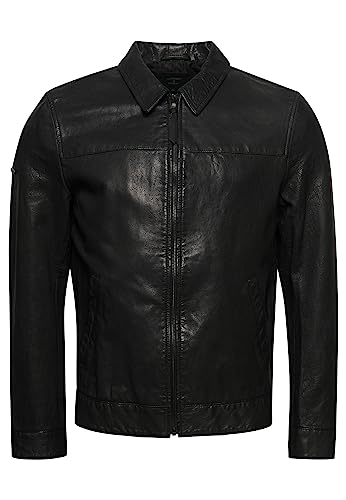 Superdry Herren Leder Jacke, schwarz, M Superdry Herren Leder Jacke, schwarz, M von Superdry