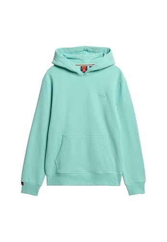 Superdry Herren Leicht aufgerautes Essential Logo Hoodie Grüne Minze Hellgrün XXL von Superdry