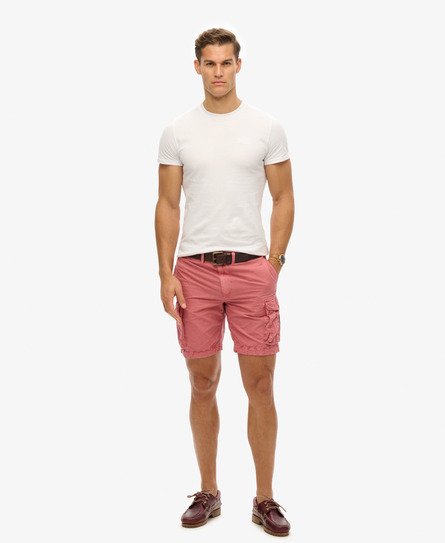 Superdry Herren Leichte Parachute Shorts Pink - Größe: 34 von Superdry