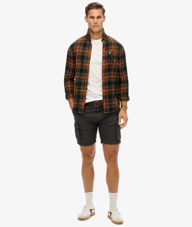 Superdry Herren Leichte Parachute Shorts Schwarz - Größe: 32 von Superdry