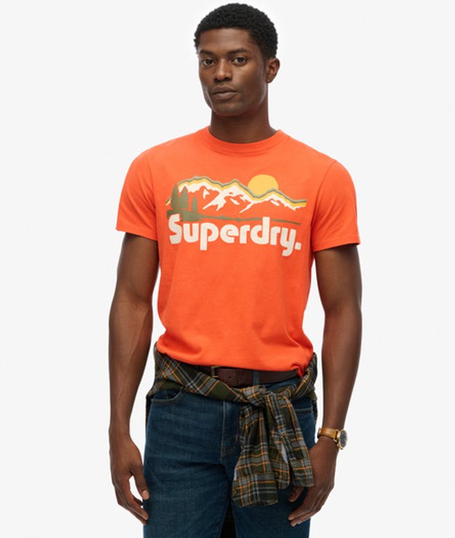 Superdry Herren Locker Geschnittenes Great Outdoors T-shirt Red - Größe: Xxxl Superdry Herren Locker Geschnittenes Great Outdoors T-shirt Red - Größe: Xxxl von Superdry