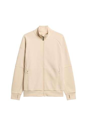 Superdry Herren Locker geschnittenes Tech Trainingstop Tapioka Creme Beige XXL von Superdry