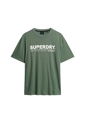 Superdry Herren Bedrucktes T-Shirt T9-Jersey Top (M), Laurel Khaki, M von Superdry