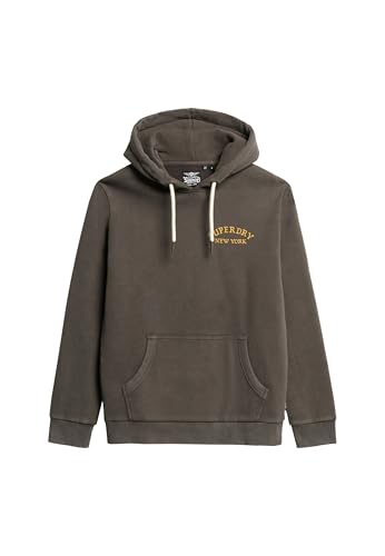 Superdry Herren Lockeres Hoodie mit Tattoo-Grafik auf der Rückseite Vintage Schwarz M Superdry Herren Lockeres Hoodie mit Tattoo-Grafik auf der Rückseite Vintage Schwarz M von Superdry