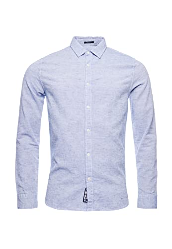 Superdry Herren Loom Langarmhemd Gebrochen Chambray XL von Superdry