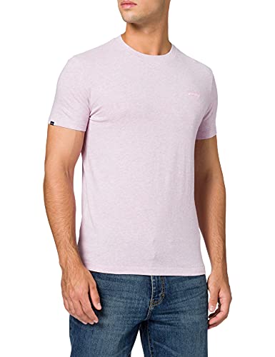 Superdry Herren M1011245A T-Shirt, Pale Pink Marl, L von Superdry