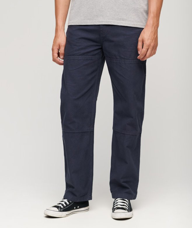 Superdry Herren Marineblau Carpenter Hose, Größe: 30/32 von Superdry