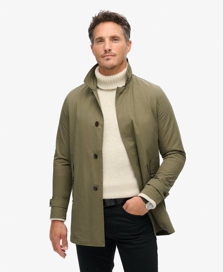 Superdry Herren Merchant Mantel Grün - Größe: L von Superdry