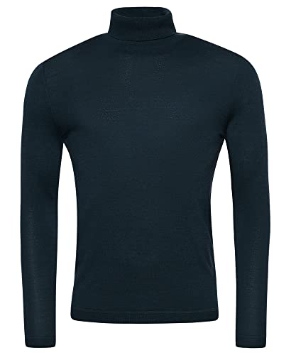 Superdry Herren Merino Rollkragenpullover Gramercy Grün Meliert XXL von Superdry