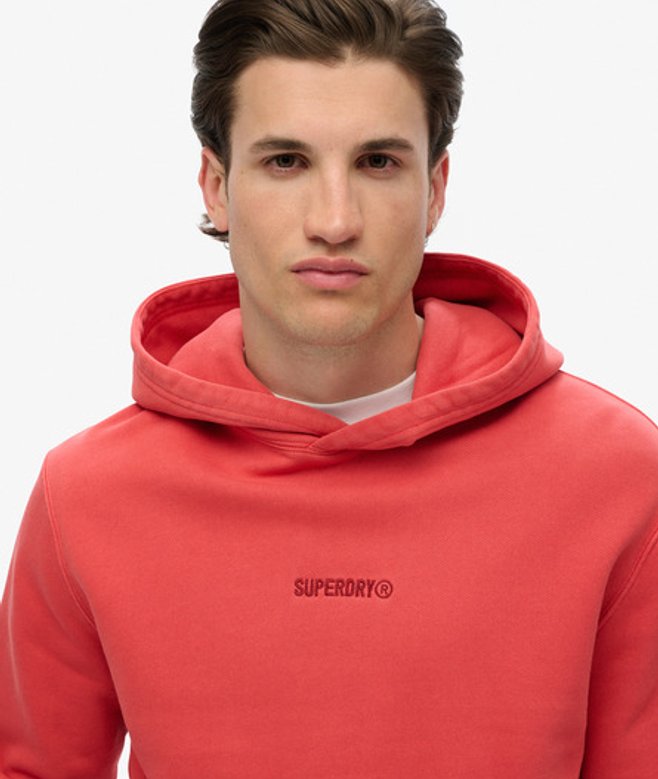 Superdry Herren Micro Logo Hoodie Red - Größe: Xxl von Superdry